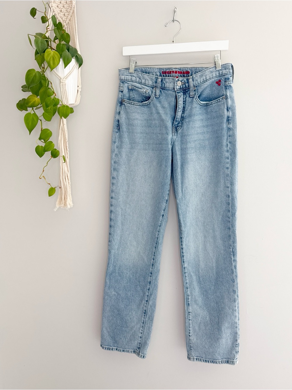 Lucky in Love Lucky Denim Straight-Leg Jeans